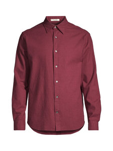 GANT - Triiksärk Regular Flannel Melange - 604 PLUMPED RED | Stockmann