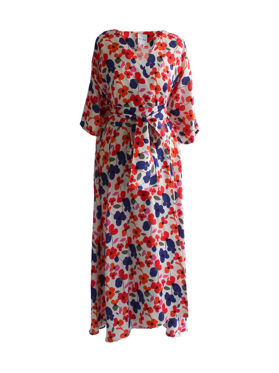 Lili Marleena - Kukkakuvioitu midi-kietaisumekko - WHITE | Stockmann - photo 1