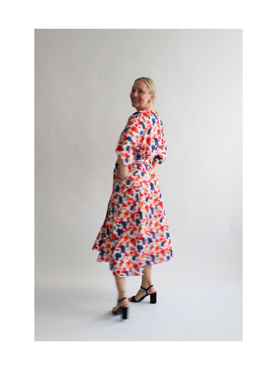 Lili Marleena - Kukkakuvioitu midi-kietaisumekko - WHITE | Stockmann - photo 3