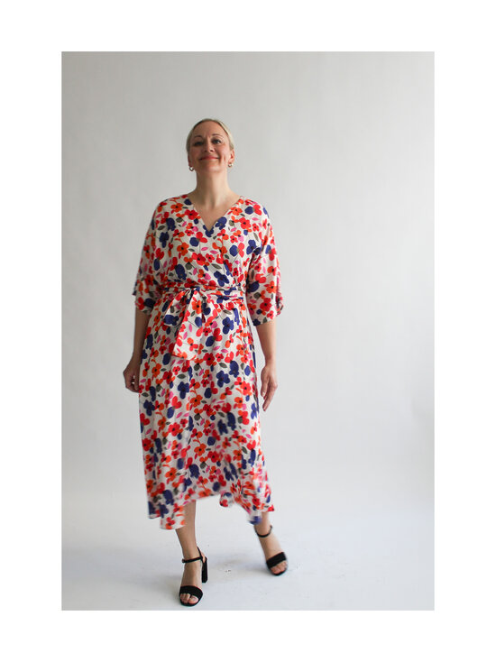 Lili Marleena - Kukkakuvioitu midi-kietaisumekko - WHITE | Stockmann - photo 6