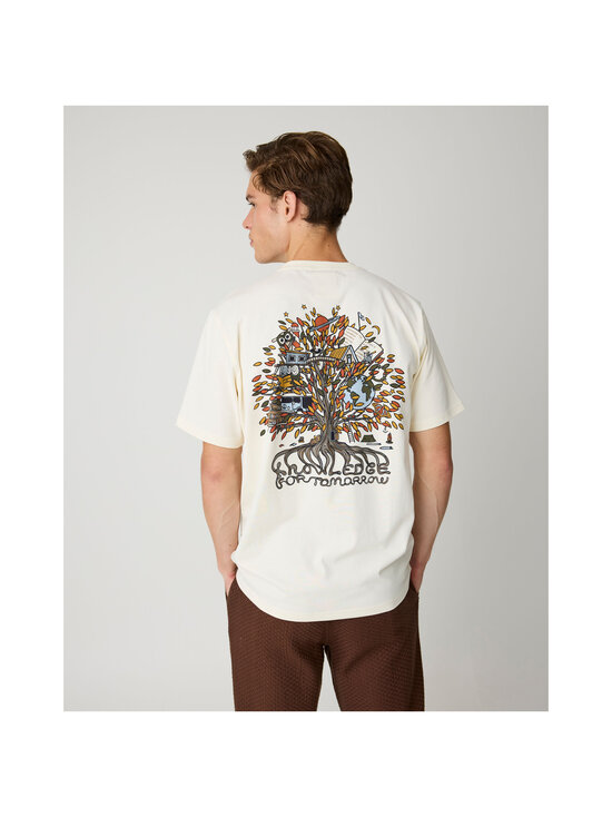 Knowledge Cotton Apparel - Back Print t-paita - 5004 WHITE MULTI | Stockmann - photo 5