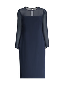 Lauren Ralph Lauren - Mekko läpikuultavilla hihoilla - 002 LAUREN NAVY | Stockmann