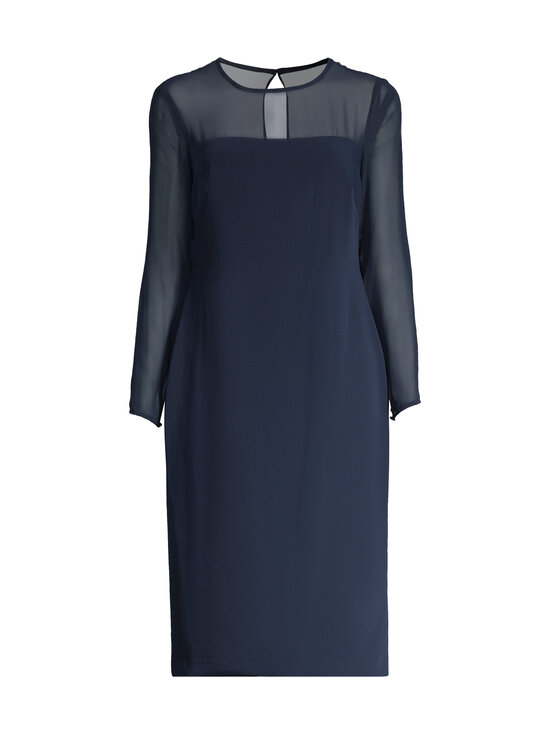 Lauren Ralph Lauren - Mekko läpikuultavilla hihoilla - 002 LAUREN NAVY | Stockmann - photo 1