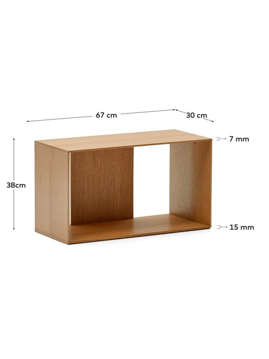 Kave Home - Litto-hyllymoduuli tammi keskikokoinen / 67 x 38 cm - BEIGE | Stockmann - photo 8