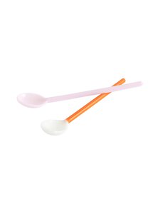HAY - Round-lasilusikka 2 kpl - LIGHT PINK AND BRIGHT ORANGE | Stockmann