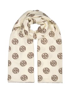 Tory Burch - Medallion Logo -huivi 63 x 200 cm - CHOCOLATE | Stockmann