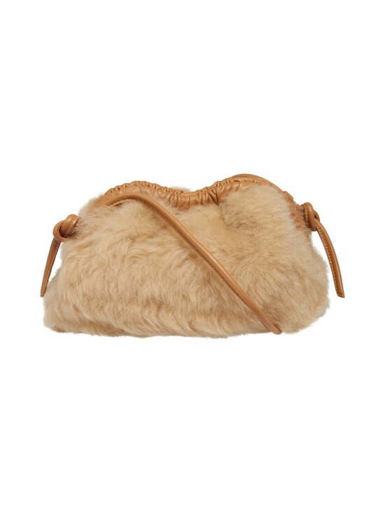 Mini Cloud Clutch Shearling Leather Bag