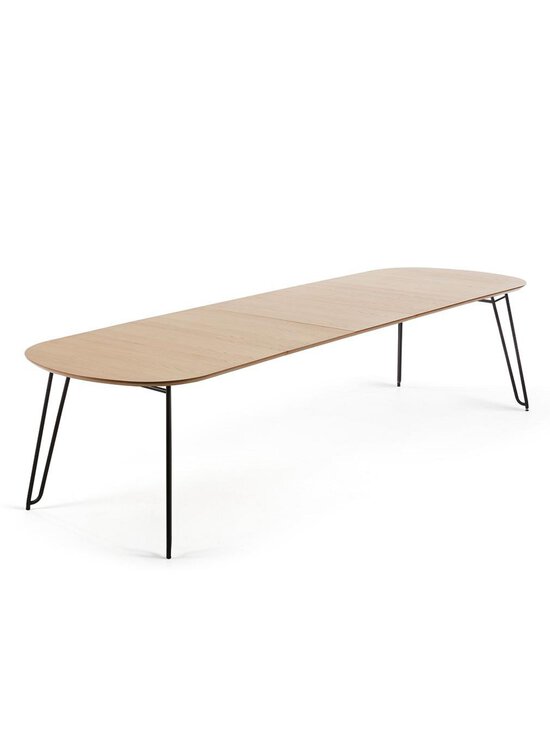 Kave Home - Novac- jatkettava ruokapöytä tammi/musta 100 x 170/320 cm - BROWN | Stockmann - photo 2