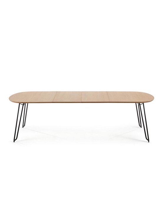 Kave Home - Novac- jatkettava ruokapöytä tammi/musta 100 x 170/320 cm - BROWN | Stockmann - photo 5