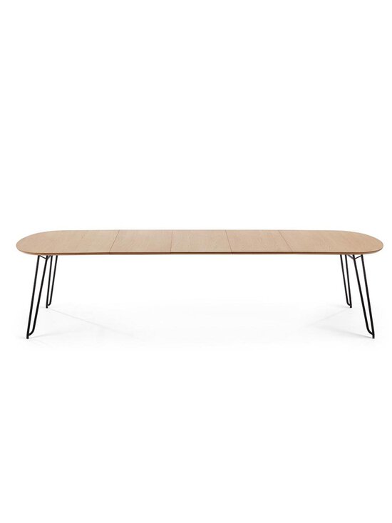 Kave Home - Novac- jatkettava ruokapöytä tammi/musta 100 x 170/320 cm - BROWN | Stockmann - photo 6