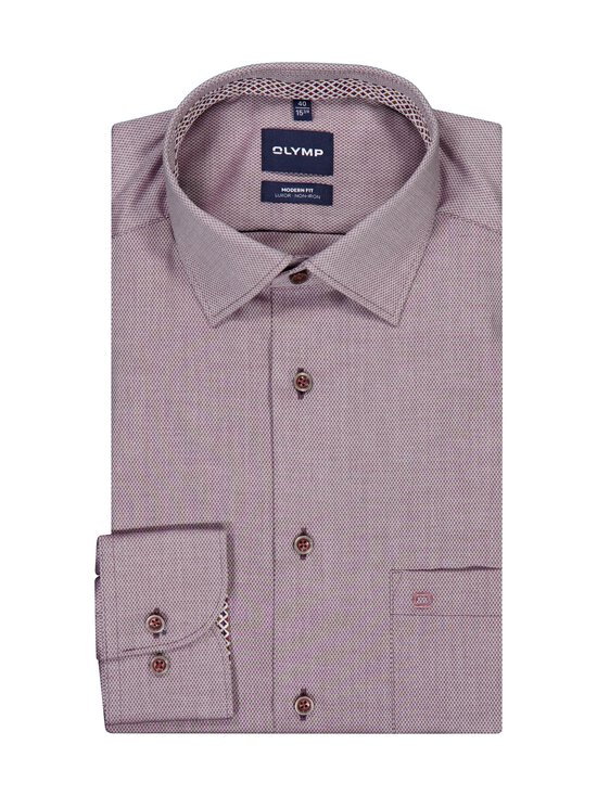 Olymp - Modern Fit -kauluspaita, erikoispitkät hihat - 37 BORDEAUX | Stockmann - photo 1