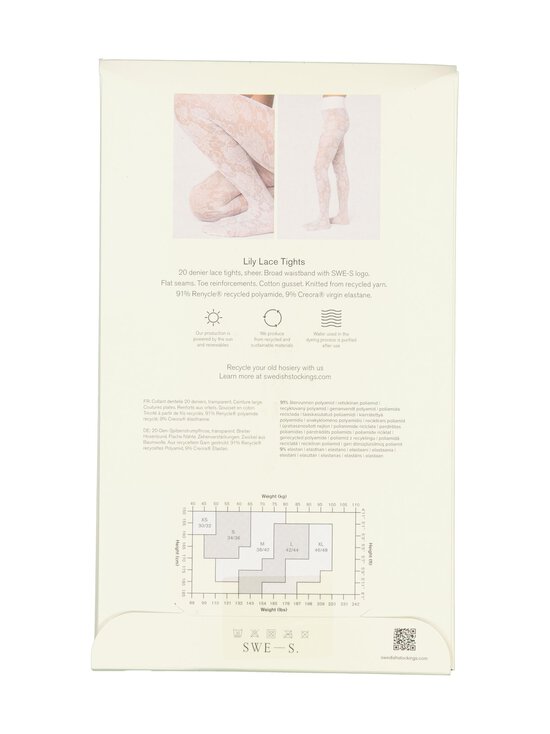 Swedish Stockings - Lily Lace -sukkahousut - 001 BLACK | Stockmann - photo 2