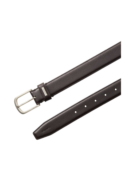 Calvin Klein Bags & Accessories - Curved Pin Buckle ādas josta - YG1 CK DARK BROWN / BRUSHED NICKEL | Stockmann - photo 2
