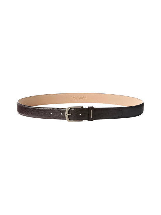 Calvin Klein Bags & Accessories - Curved Pin Buckle ādas josta - YG1 CK DARK BROWN / BRUSHED NICKEL | Stockmann - photo 3
