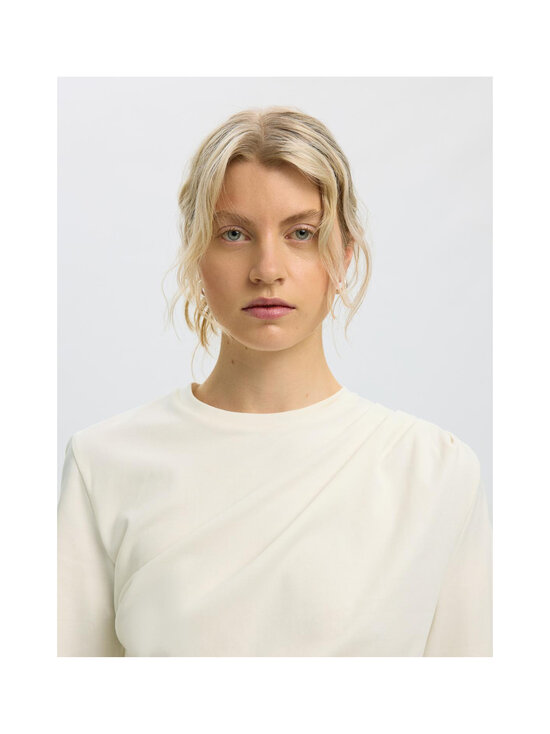 Selected - Slwtaj Light Twist -t-paita - EGRET | Stockmann - photo 6