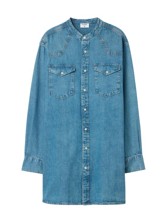Filippa K - Western denim -paitamekko - 0056 WASHED MID BLUE | Stockmann - photo 1