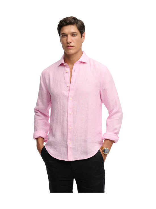 Superdry - Riviera lina krekls ar apkakli - J3B CITY PINK CHAMBRAY | Stockmann - photo 1