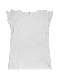 Tommy Hilfiger - Broderie Anglaise -paita - YBR WHITE | Stockmann
