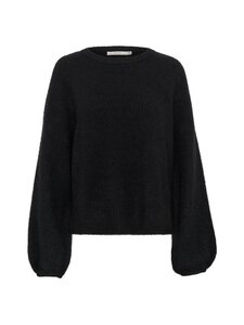 Gestuz - GZalpha Slit adīts džemperis - 100017 BLACK Gestuz - GZalpha Slit adīts džemperis - 100017 BLACK | Stockmann