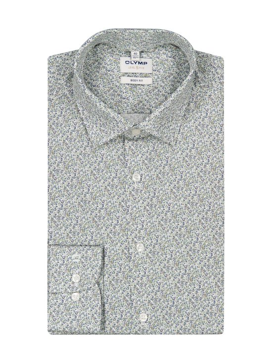 Olymp - Body Fit Extra Long Sleeve Small Flower krekls ar apkakli un pagarinātām piedurknēm - 40 HELLGRÜN | Stockmann - photo 1