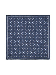 Stockholm Kravatt - Siidist taskurätik Small Print - 20 BLUE | Stockmann
