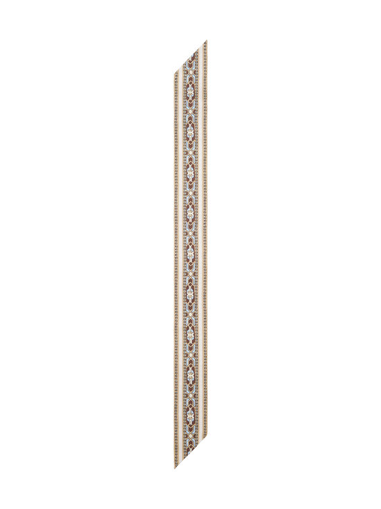 Tory Burch - T Monogram Deco Ribbon Tie zīda šalle - 101 IVORY DECO T MONOGRAM | Stockmann - photo 1