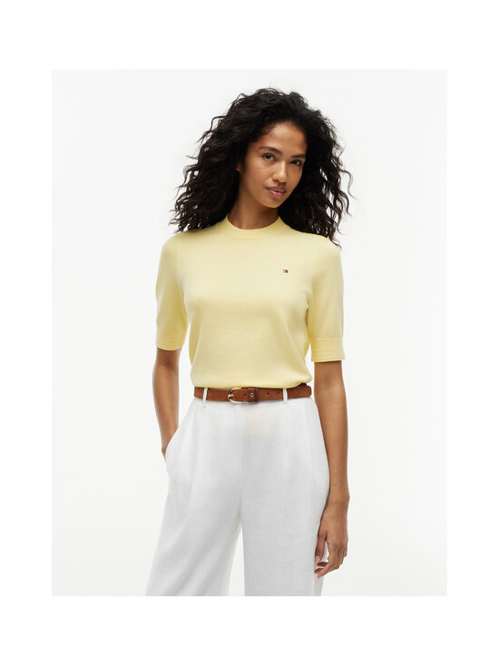 Tommy Hilfiger - Jersey Fine C-Neck -neulepaita - ZF0 CITRONELLA | Stockmann - photo 3
