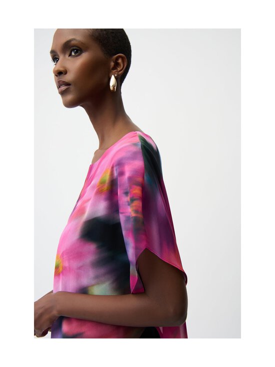 Joseph Ribkoff - Chiffon Floral Print Asymmetrical Layered -pusero - 3316 MIDNIGHT BLUE/MULTI | Stockmann - photo 4