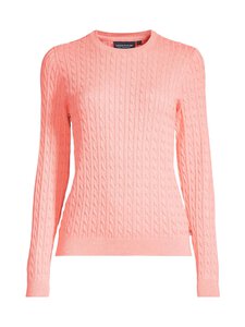 Lexington - Luomupuuvillainen palmikkoneule - 436 CORAL MELANGE Lexington - Luomupuuvillainen palmikkoneule - 436 CORAL MELANGE | Stockmann