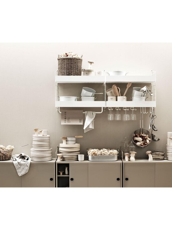 String - String System -metallihylly galvanoitu 58 x 30 cm - GREY | Stockmann - photo 3