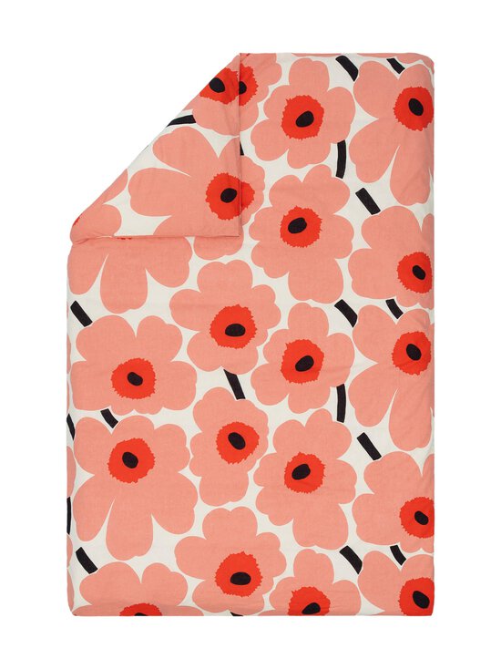 Marimekko - Unikko-pussilakana - 139 OFF WHITE,CORAL,O.RED,CHARCOAL | Stockmann - photo 1