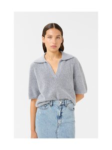 Gestuz - GZalpha Polo adīts džemperis - 1442061 PEARL BLUE MELANGE Gestuz - GZalpha Polo adīts džemperis - 1442061 PEARL BLUE MELANGE | Stockmann