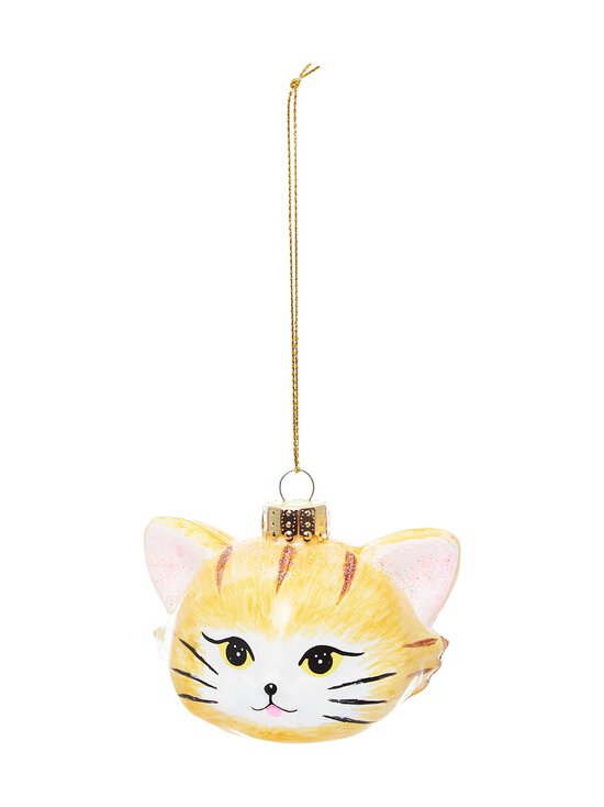 Casa Stockmann - Glass Cat Face -joulukoriste - GOLD | Stockmann - photo 1