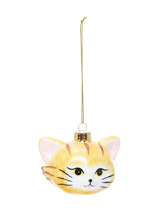 Casa Stockmann - Glass Cat Face -joulukoriste - GOLD | Stockmann - photo 2