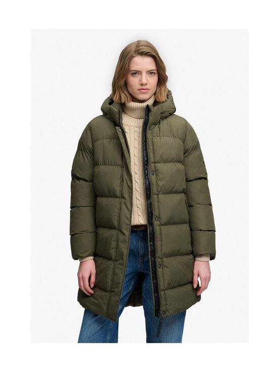 Superdry - Hooded Sports Puffer Mid -toppatakki - GVK WASHED KHAKI | Stockmann - photo 2
