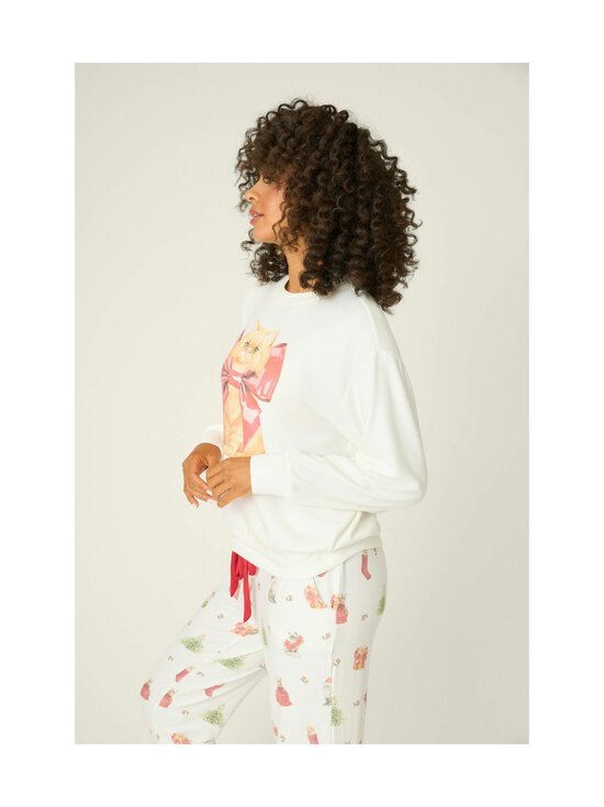 Pj Salvage - Pidžaamasärk Feline Festive - 102 OFF-WHITE | Stockmann - photo 3