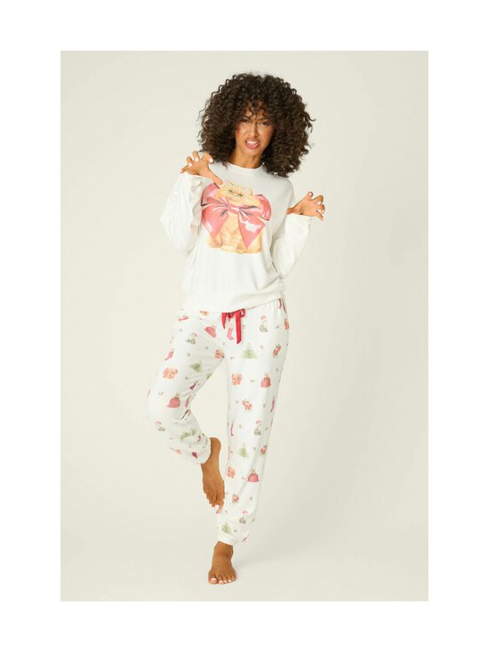 Pj Salvage - Pidžaamasärk Feline Festive - 102 OFF-WHITE | Stockmann - photo 4