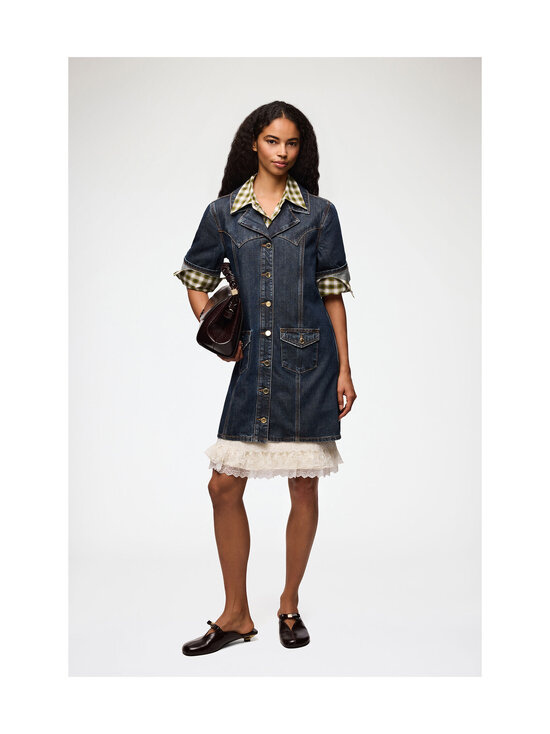 Ganni - Slub Mix -farkkumekko - NULL DARK BLUE VINTAGE | Stockmann - photo 2
