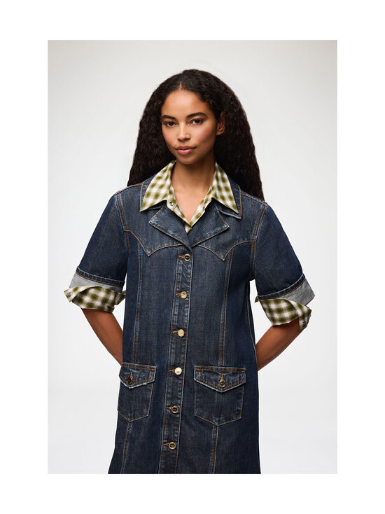Ganni - Slub Mix -farkkumekko - NULL DARK BLUE VINTAGE | Stockmann - photo 4