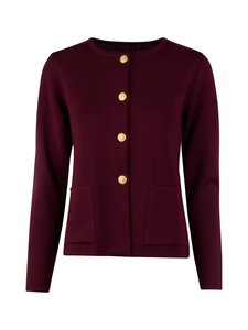 Stenströms - Stina-merinoneuletakki - 680 DARK RED | Stockmann