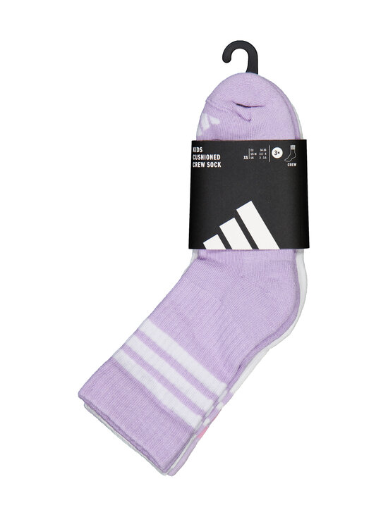 adidas Performance - Sokid Cushioned Crew 3 tk - KD1721 POWPLU/WHITE/ICELAV | Stockmann - photo 3