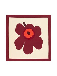 Marimekko - Unikko-pöytäliina 140 x 140 cm - VANILLA, BURGUNDY, RED | Stockmann