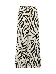 Gestuz - GZzeona High Waist -housut - 140 GRAPHIC BLACK WHITE ANIMAL | Stockmann