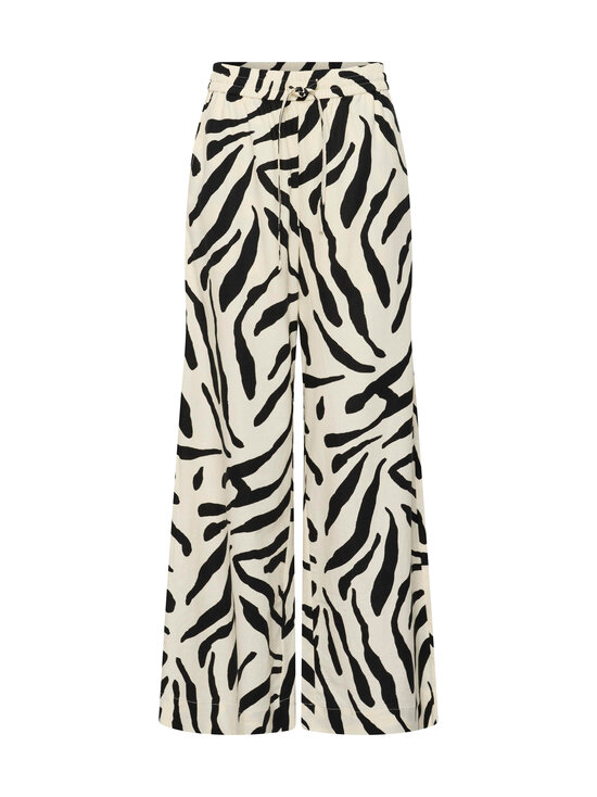 Gestuz - GZzeona High Waist -housut - 140 GRAPHIC BLACK WHITE ANIMAL | Stockmann - photo 1