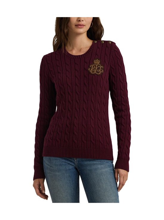 Lauren Ralph Lauren - Montiva-palmikkoneule - PINOT NOIR - photo 2 Lauren Ralph Lauren - Montiva-palmikkoneule - PINOT NOIR | Stockmann - photo 2