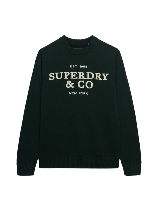 Superdry - Applique Graphic -neulepaita - 20E FOREST GREEN | Stockmann - photo 1