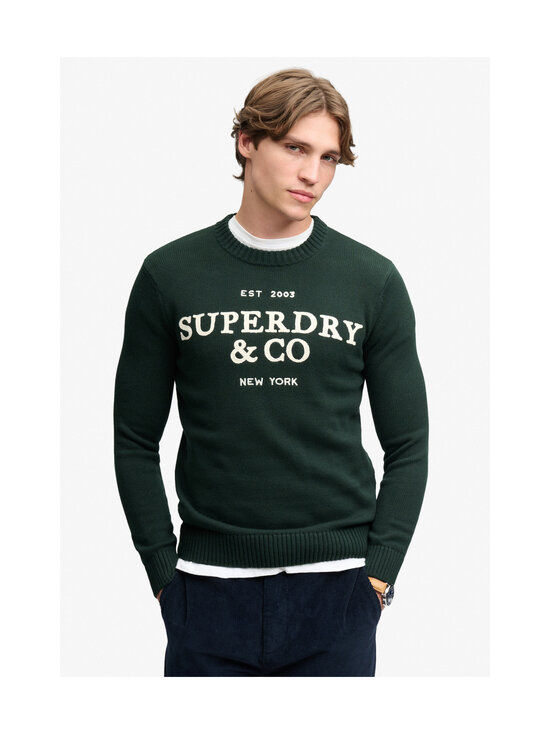Superdry - Applique Graphic -neulepaita - 20E FOREST GREEN | Stockmann - photo 2