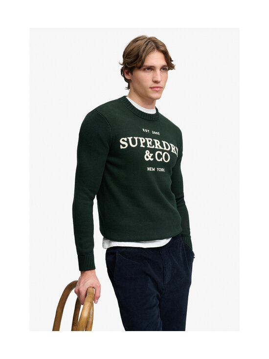 Superdry - Applique Graphic -neulepaita - 20E FOREST GREEN | Stockmann - photo 6