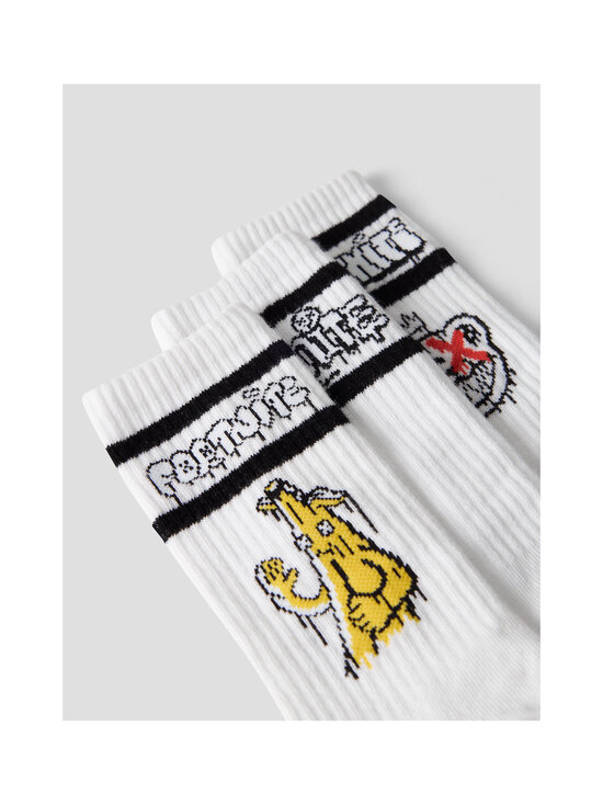 Name It - NkmFinlo Fortnite zeķes 3-pāri - BRIGHT WHITE PACK:3P | Stockmann - photo 2