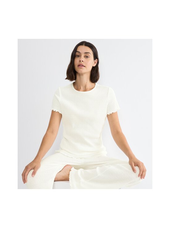 Triumph - Mix & Match Pointelle -pyjamapaita - 00GZ 00GZ-SILK WHITE | Stockmann - photo 5
